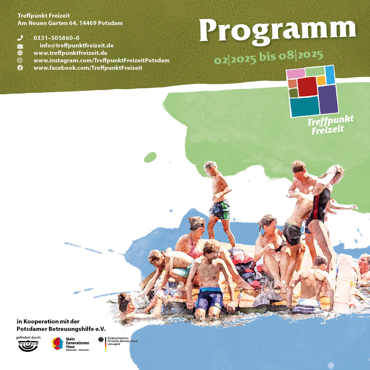 Cover Programmheft 01/2025 Treffpunkt Freizeit 